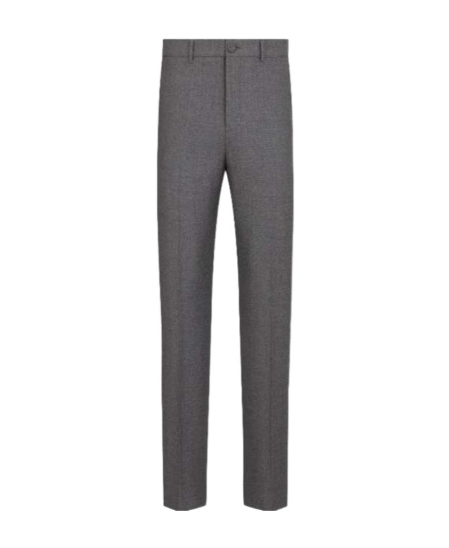 Dior Straight Button Details Casual Pants In Black
