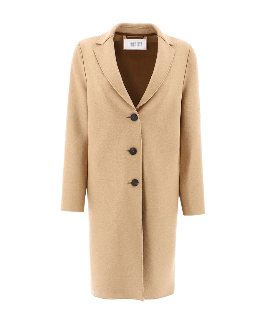 Harris Wharf London Single-breasted Mid-length Coat In Nude