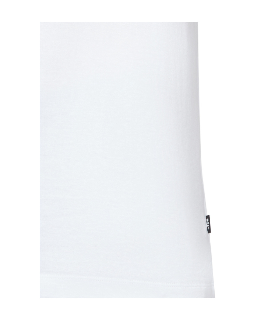 Hugo Boss Logo-print Crew-neck T-shirt In White