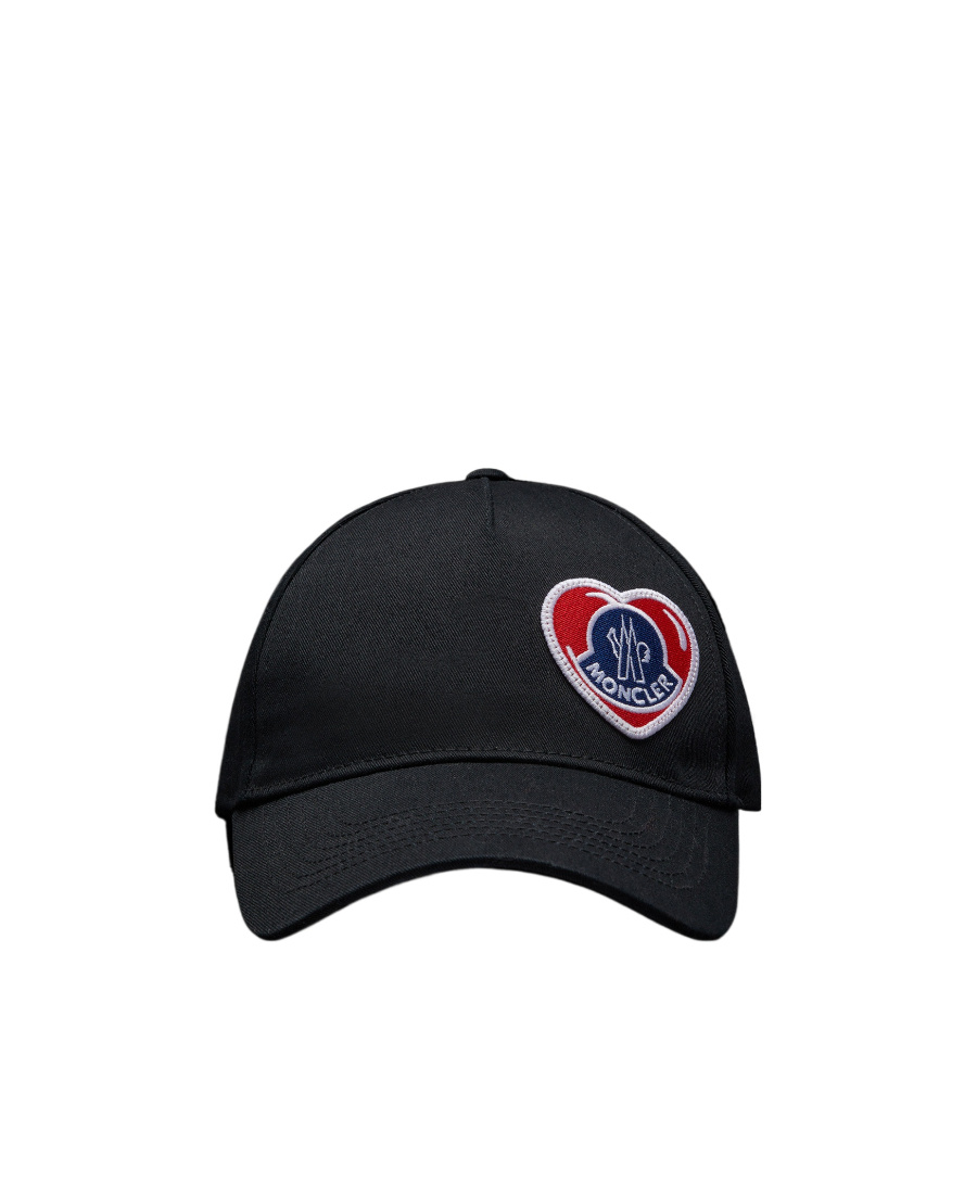 Moncler Patch-detail Baseball Cap In Black