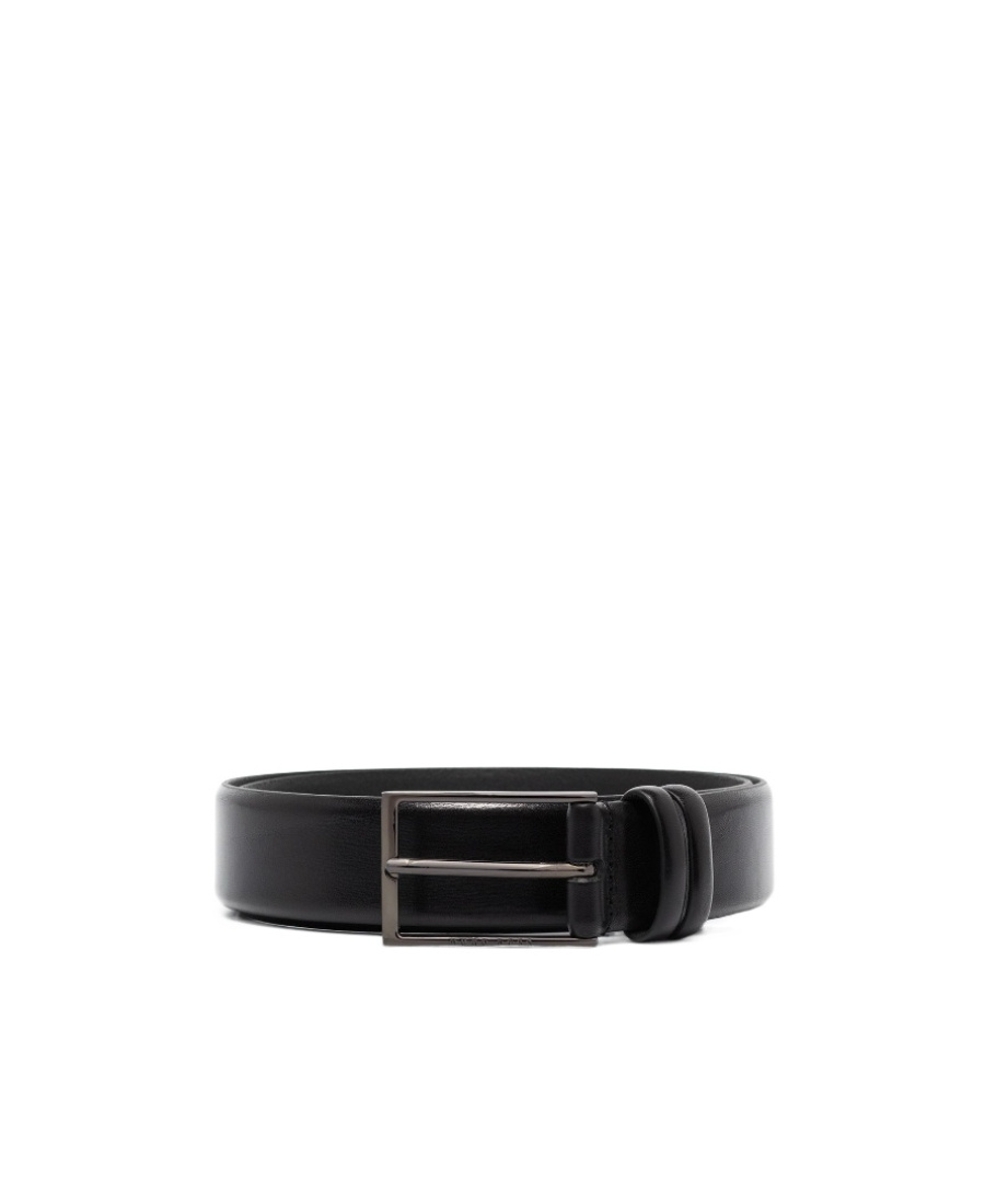 Hugo Boss Engraved-logo Leather Belt