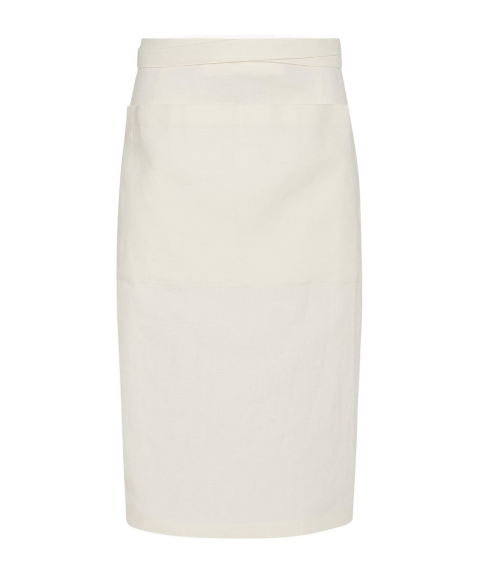 The Row Lulli Mid-length Skirt In White