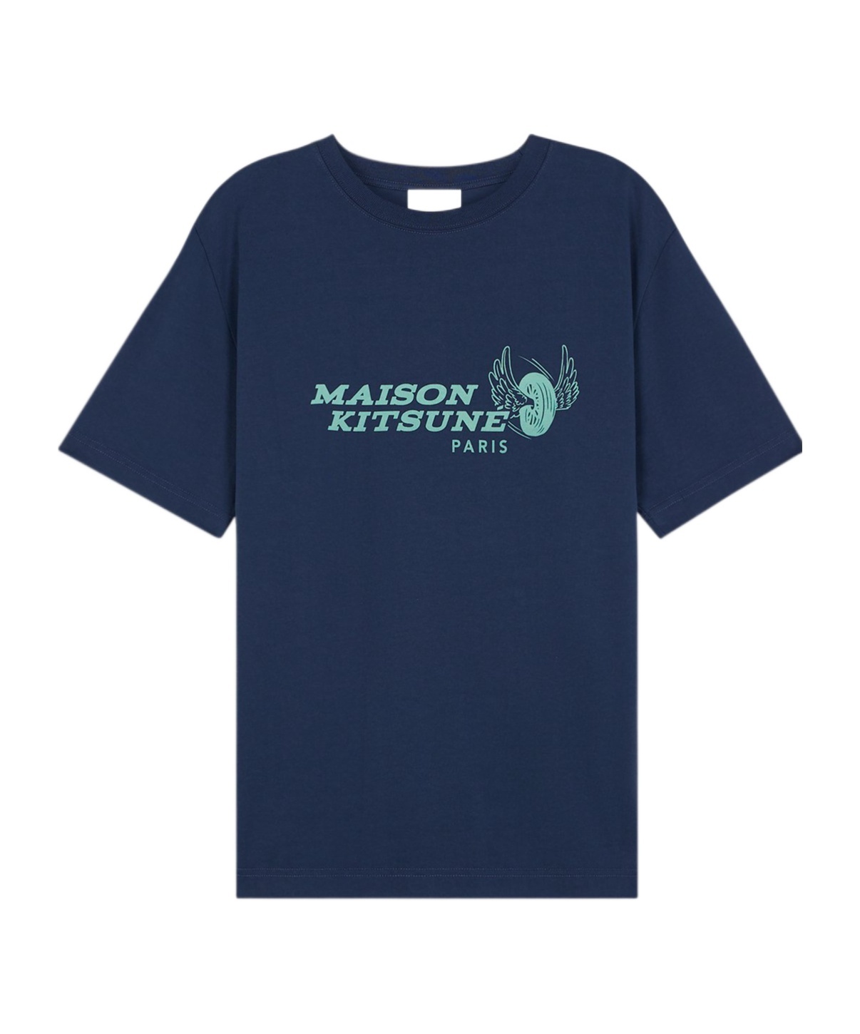 Maison Kitsuné Short-sleeved T-shirt In Blue
