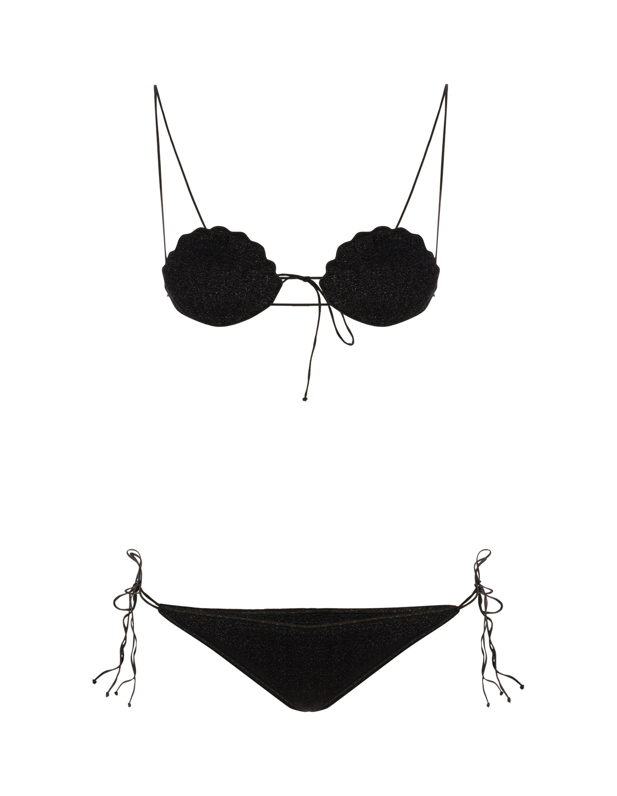 Oseree Two-piece Bikini Swimsuit In Black