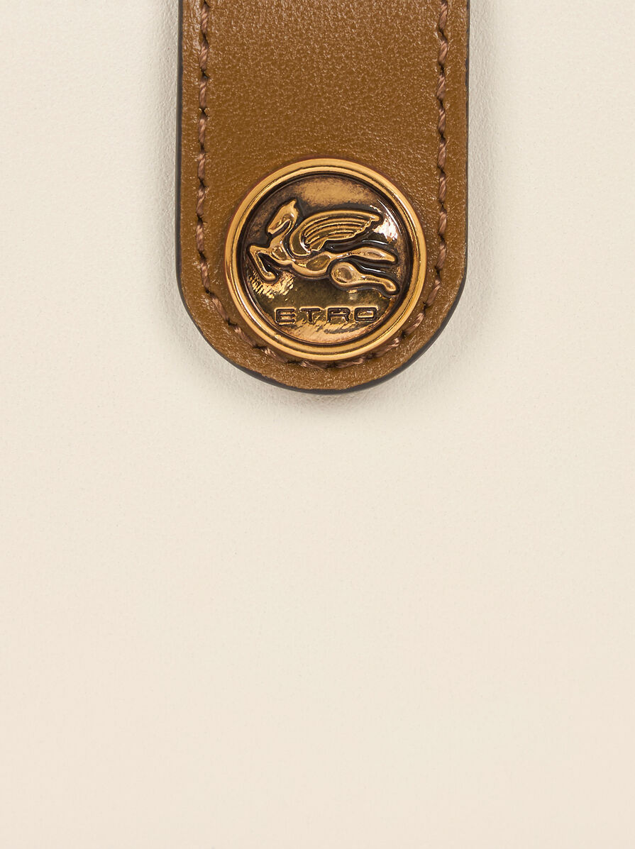 Etro Small Leather Wallet In White