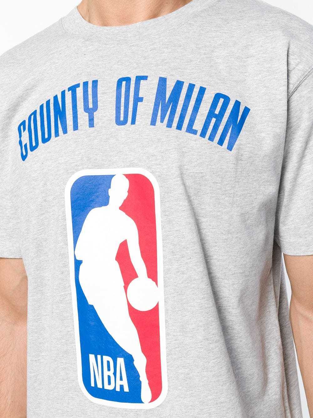 Marcelo Burlon County Of Milan Nba Printed T-shirt In White