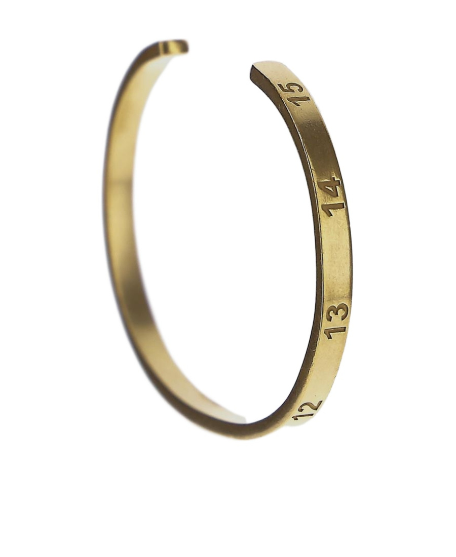 Maison Margiela Numbers-detail Cuff Bracelet In Green