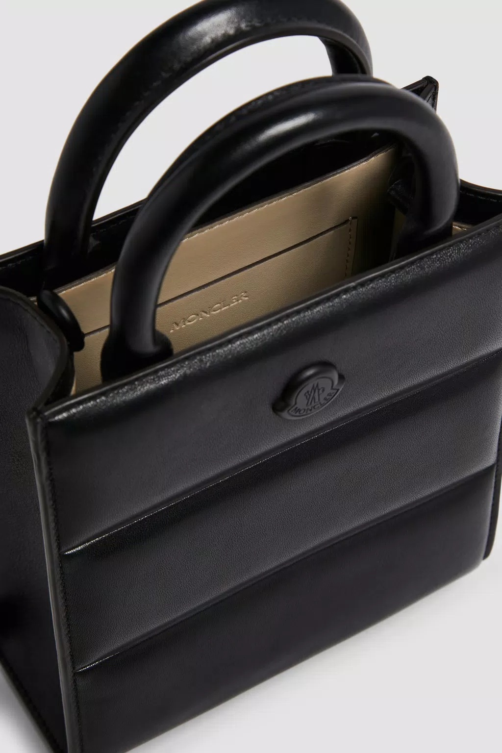 MONCLER DOUDOUNE LEATHER MINI TOTE BAG