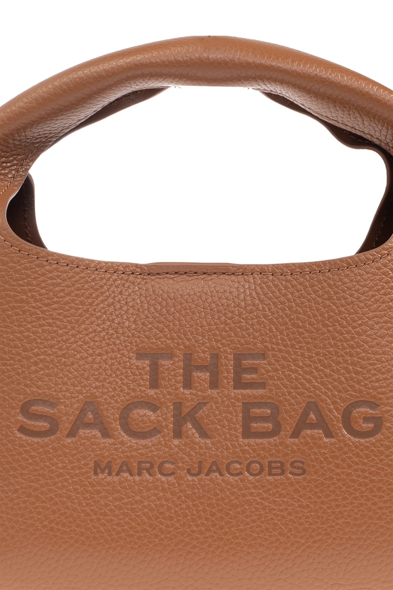 Marc Jacobs The Mini Sack Leather Handbag In Brown