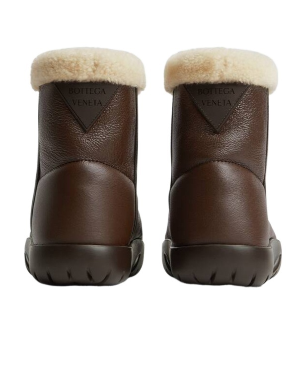 Bottega Veneta Logo Short Boots In Black