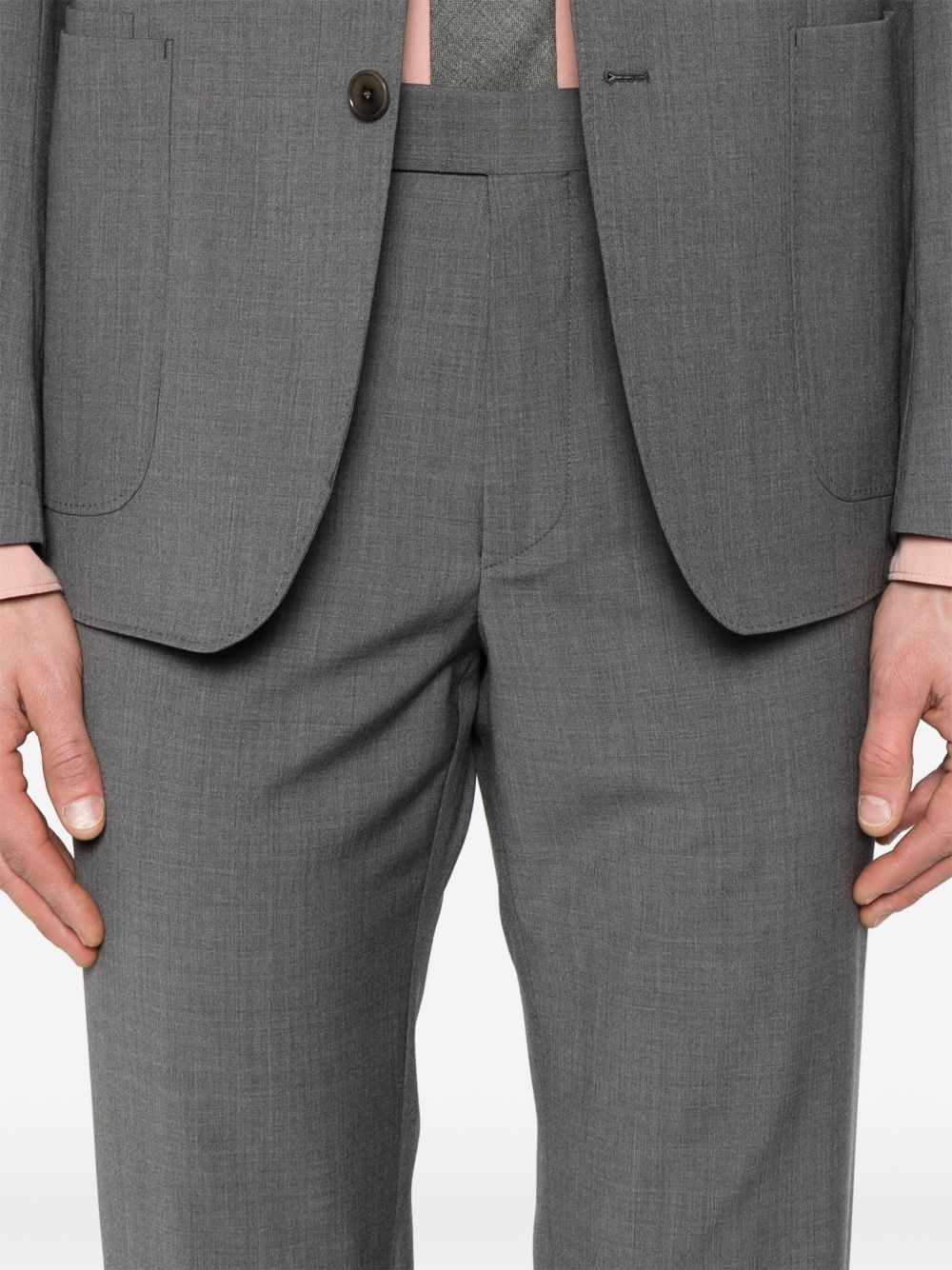 Zegna Two-piece Single-breasted Suit In Black
