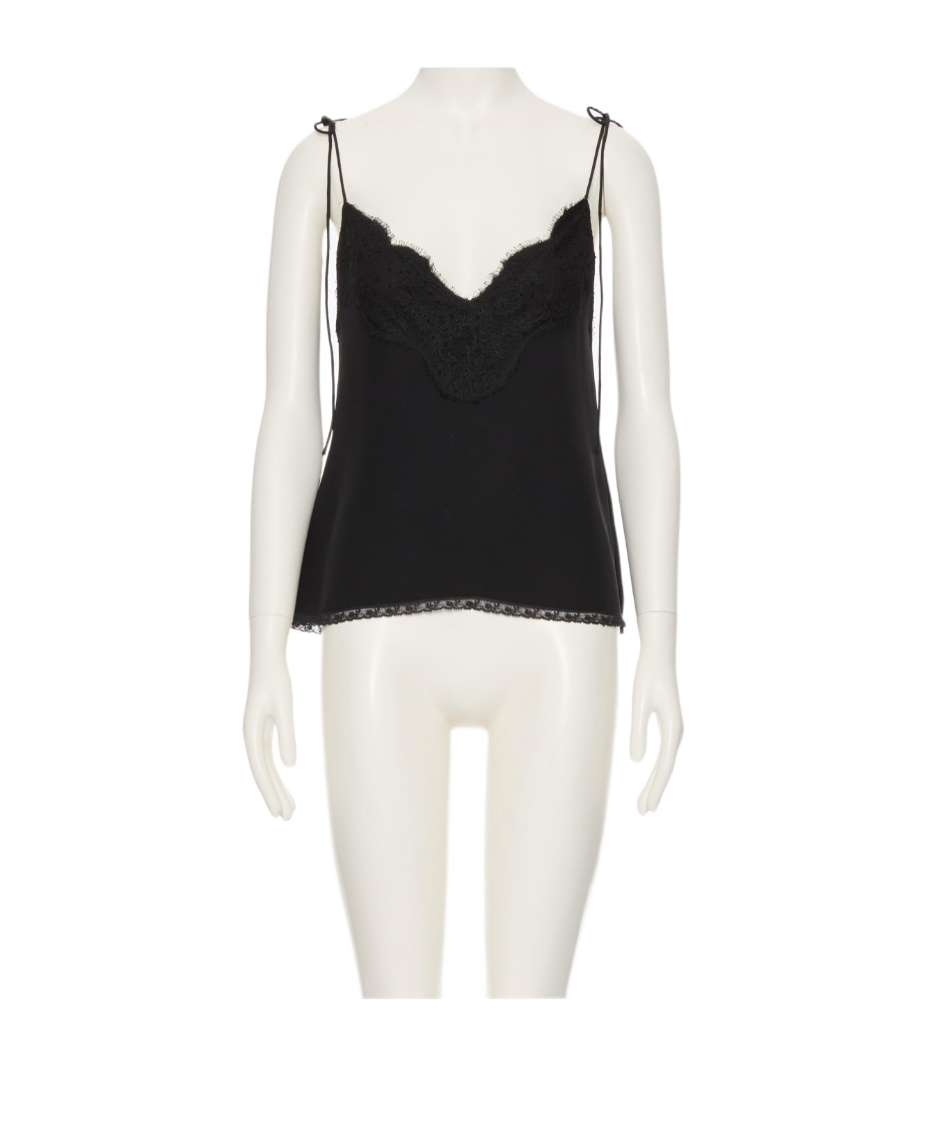 Valentino Spaghetti Strap Camisole In Black