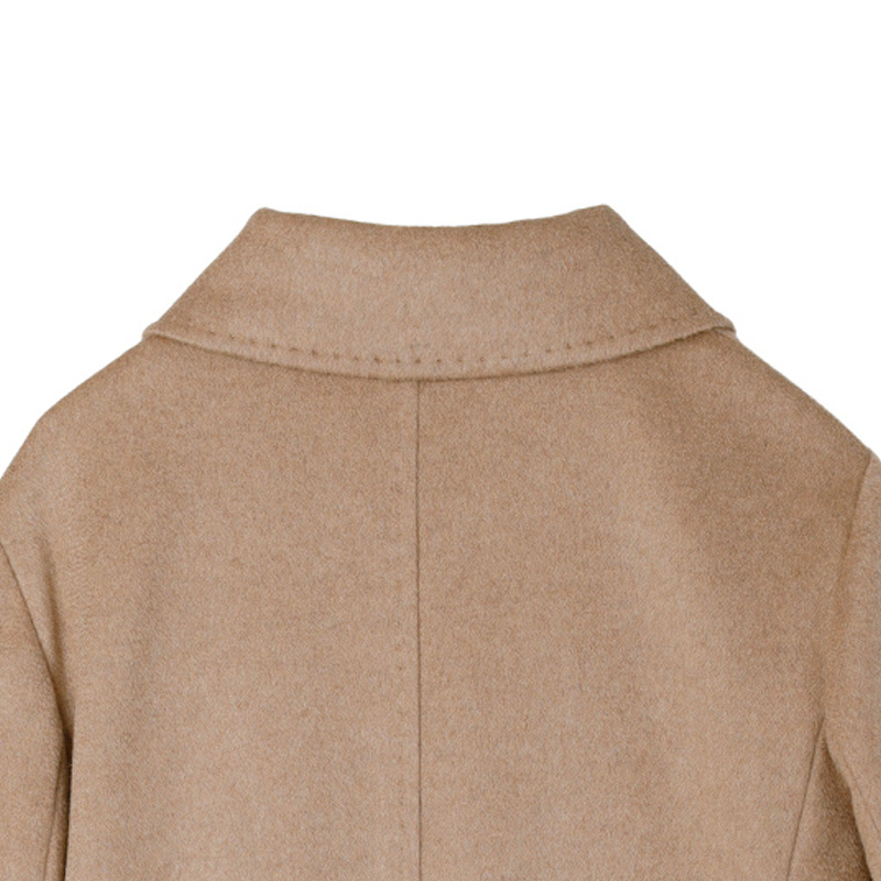 Max Mara Madame Virgin Wool And Ecru Cashmere Coat In Nude
