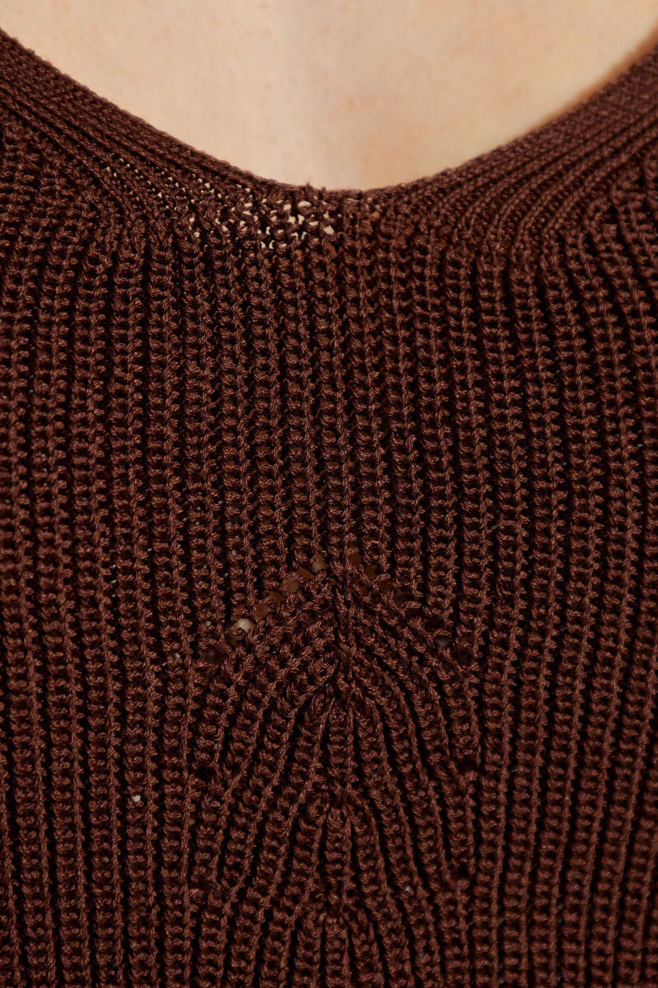 Shop Aeron Freesia Knitted Top In Brown