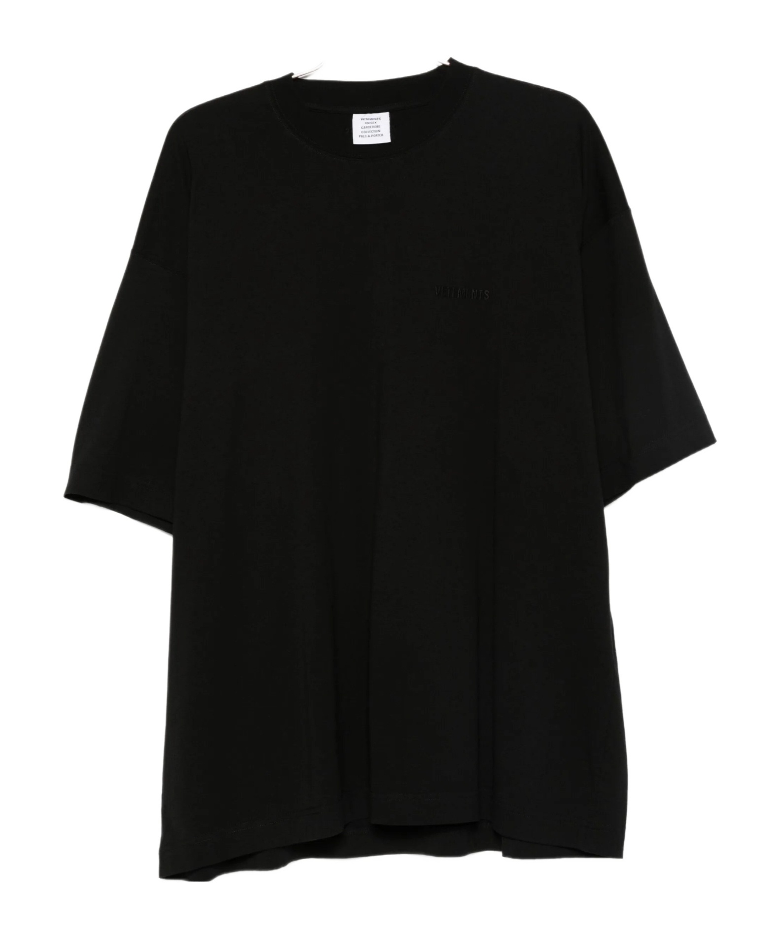 Vetements Round Neck T-shirt In Black