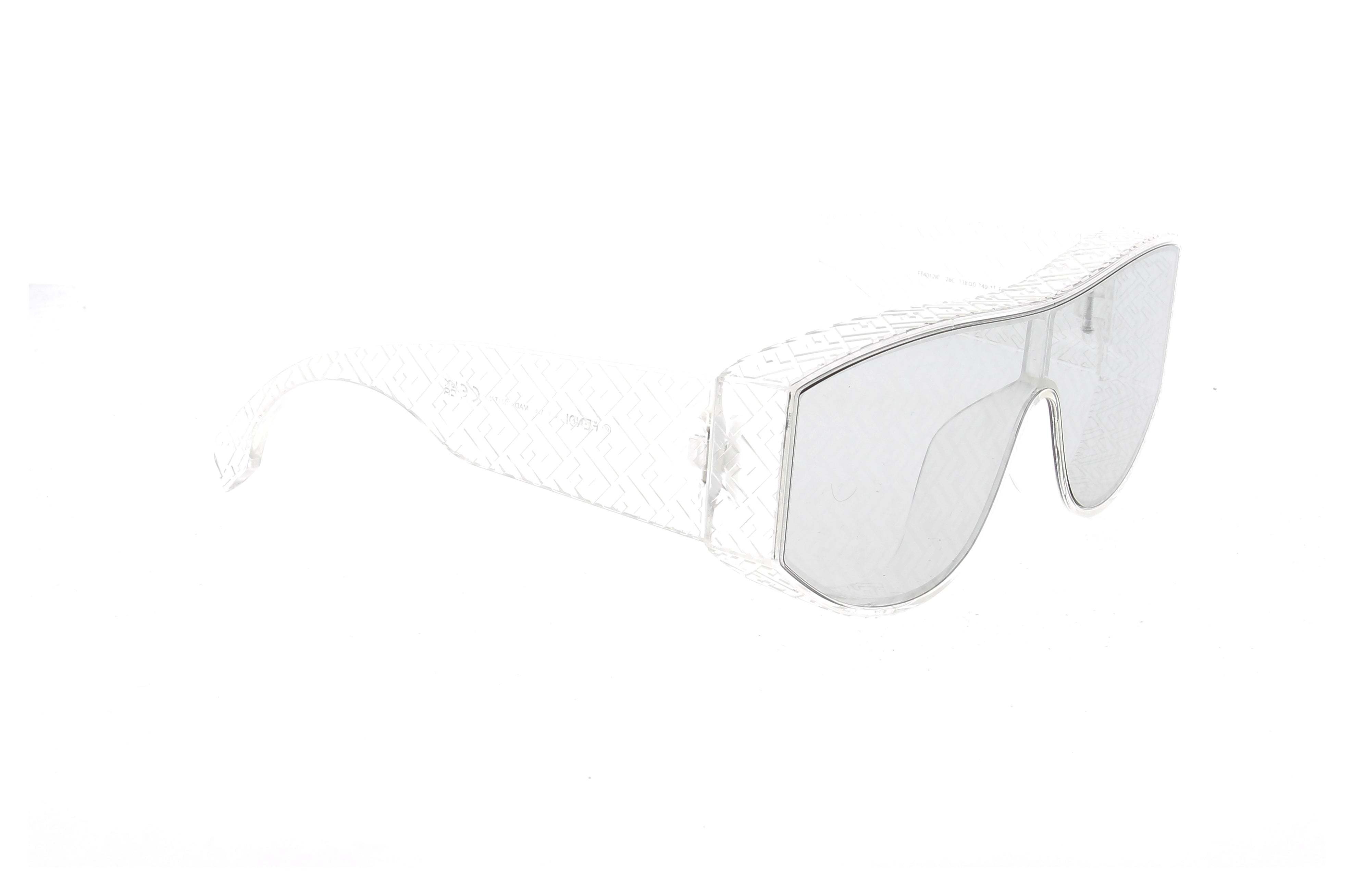 Fendi Eyewear Shield-frame Sunglasses In White