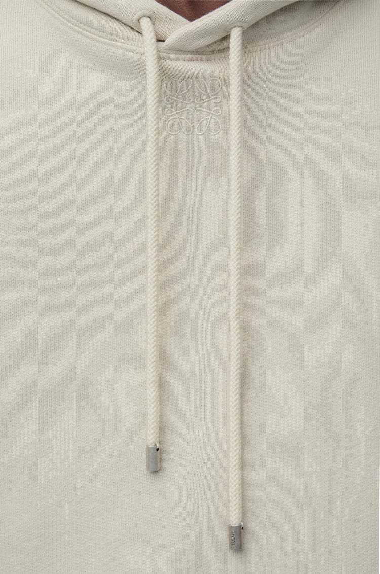 Loewe Hooded Long-sleeved Hoodie In White