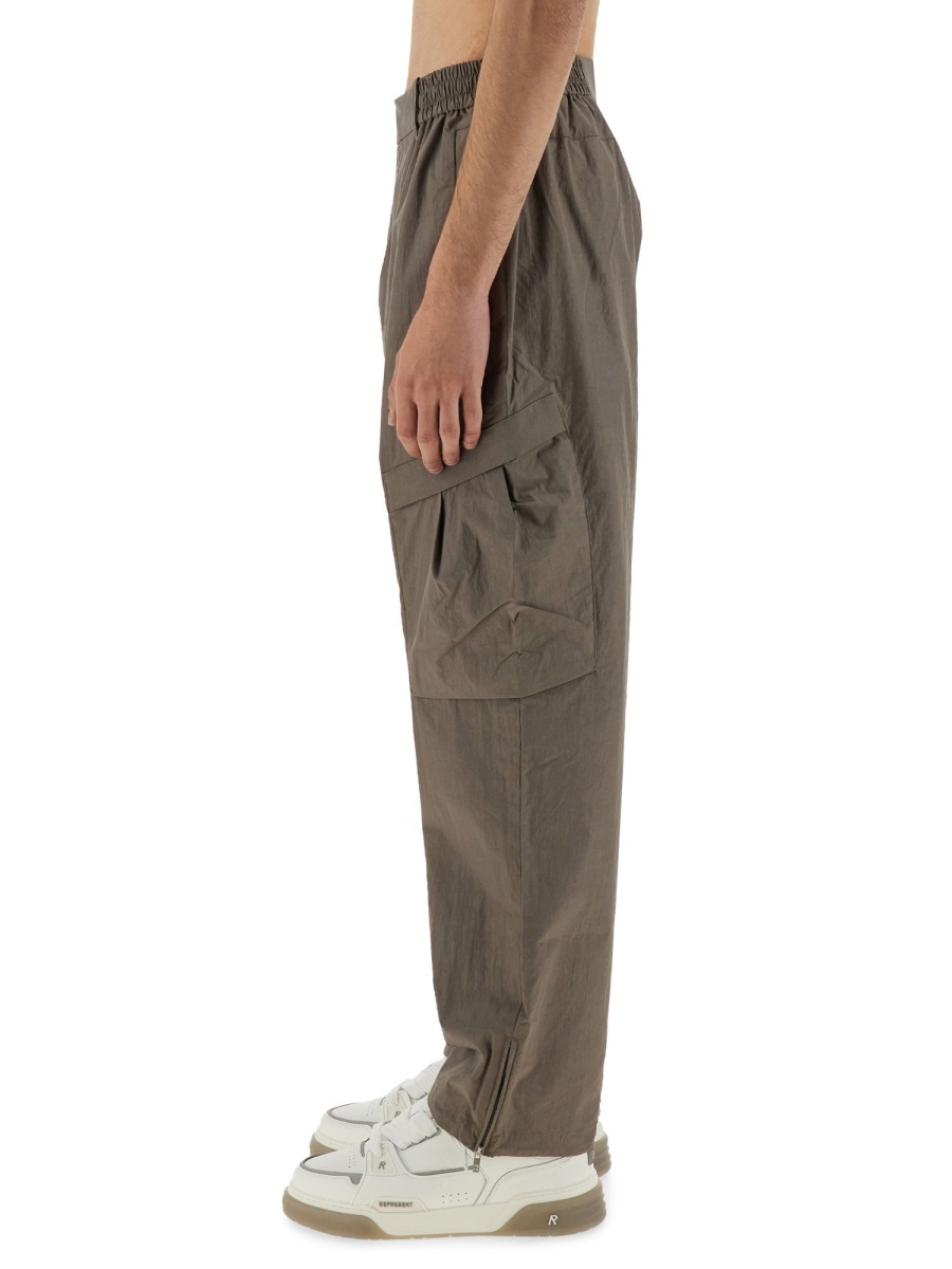 Represent Relaxed-fit Cargo Tech Pants With Multiple Pockets In Gray