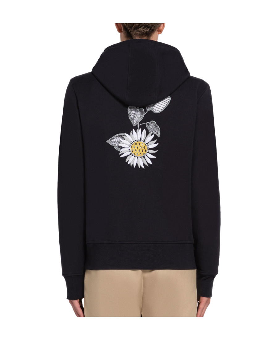 Thom Browne Oversized Hoodie Pullover With Rwb Tipping Stripe In Chunky Loopback Clothing In Black