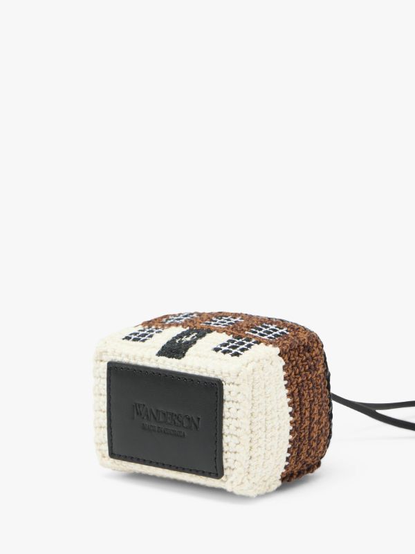 Jw Anderson House Crochet Charm In Multicolor