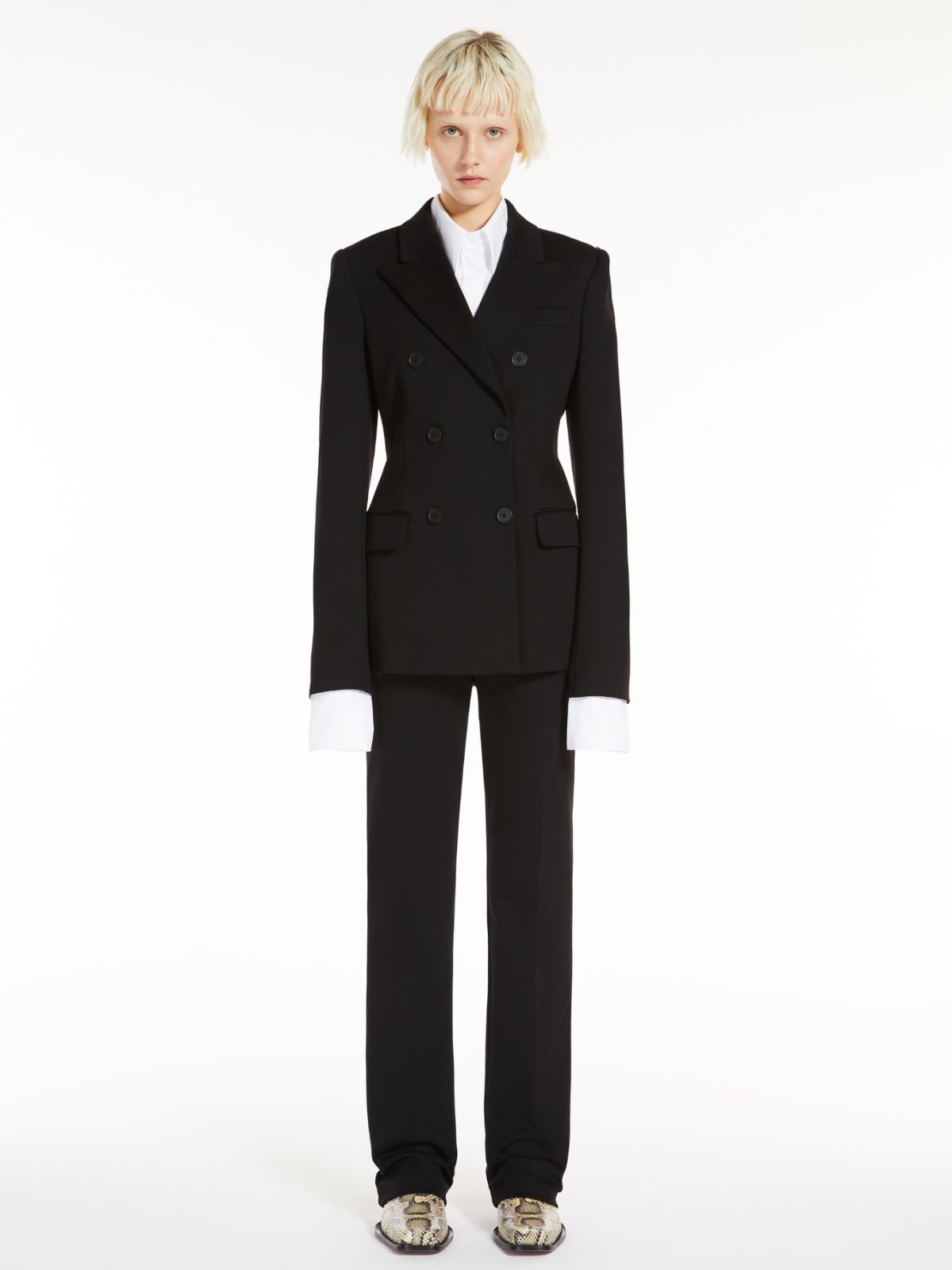 Sportmax Belt Loop Bag Casual Pants In Black