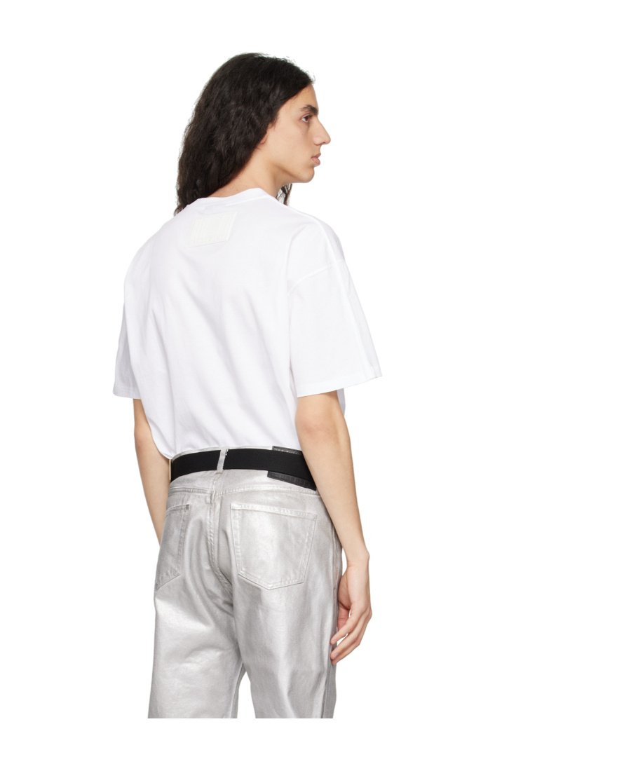 Vtmnts Barcode Patch Crewneck T-shirt In White