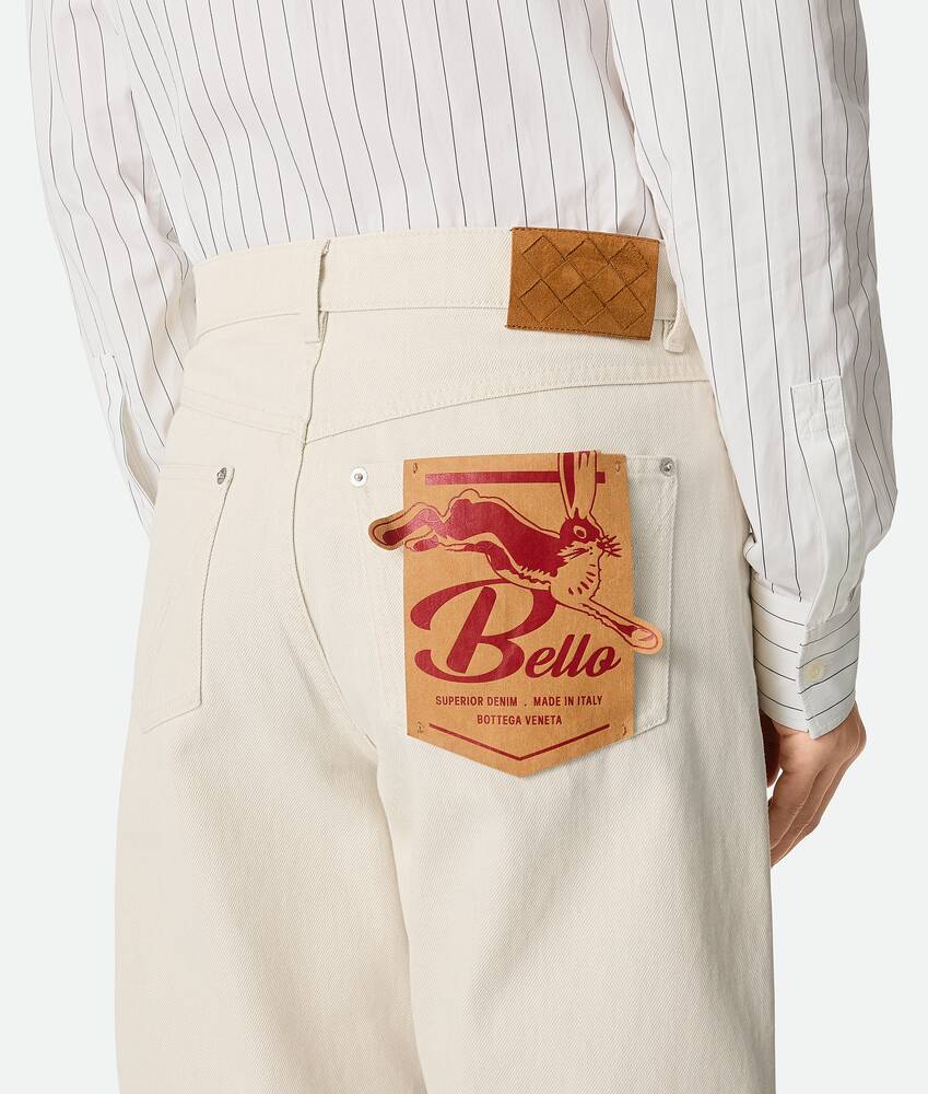 Bottega Veneta Bunte Jeans Mit Umschlag In Nude