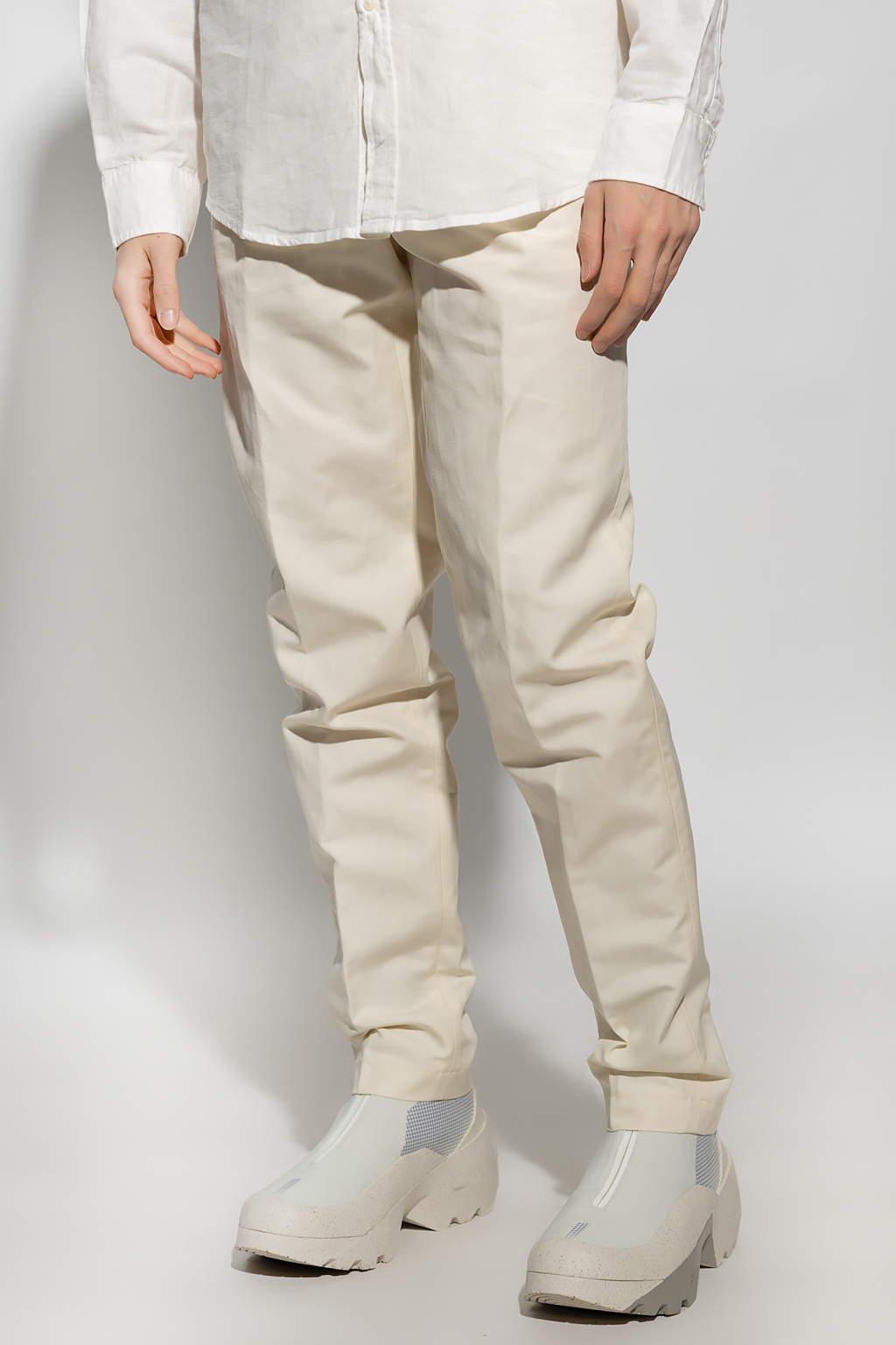 Diesel P-hann Straight-leg Trousers In White