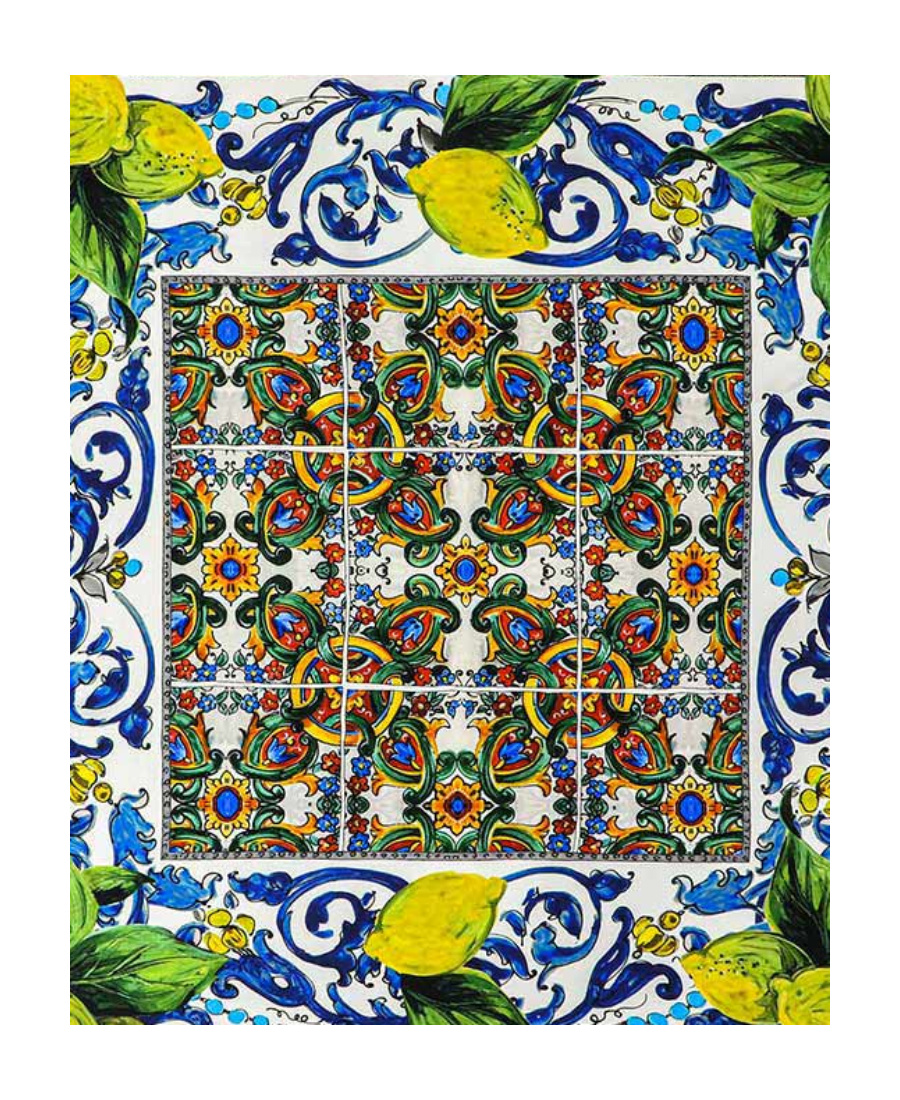 Dolce & Gabbana Printed Scarf In Multicolor
