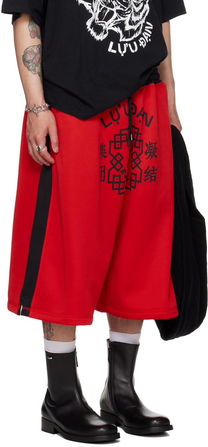Lu'u Dan Red Clot Edition Basketball Shorts In Red