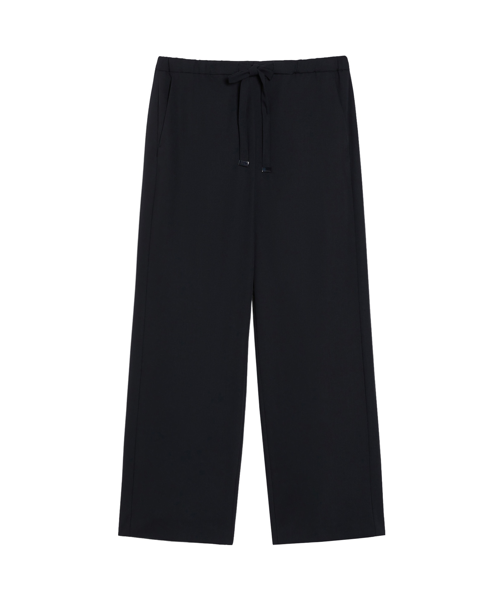 Shop Max Mara Wool Joggers In Black