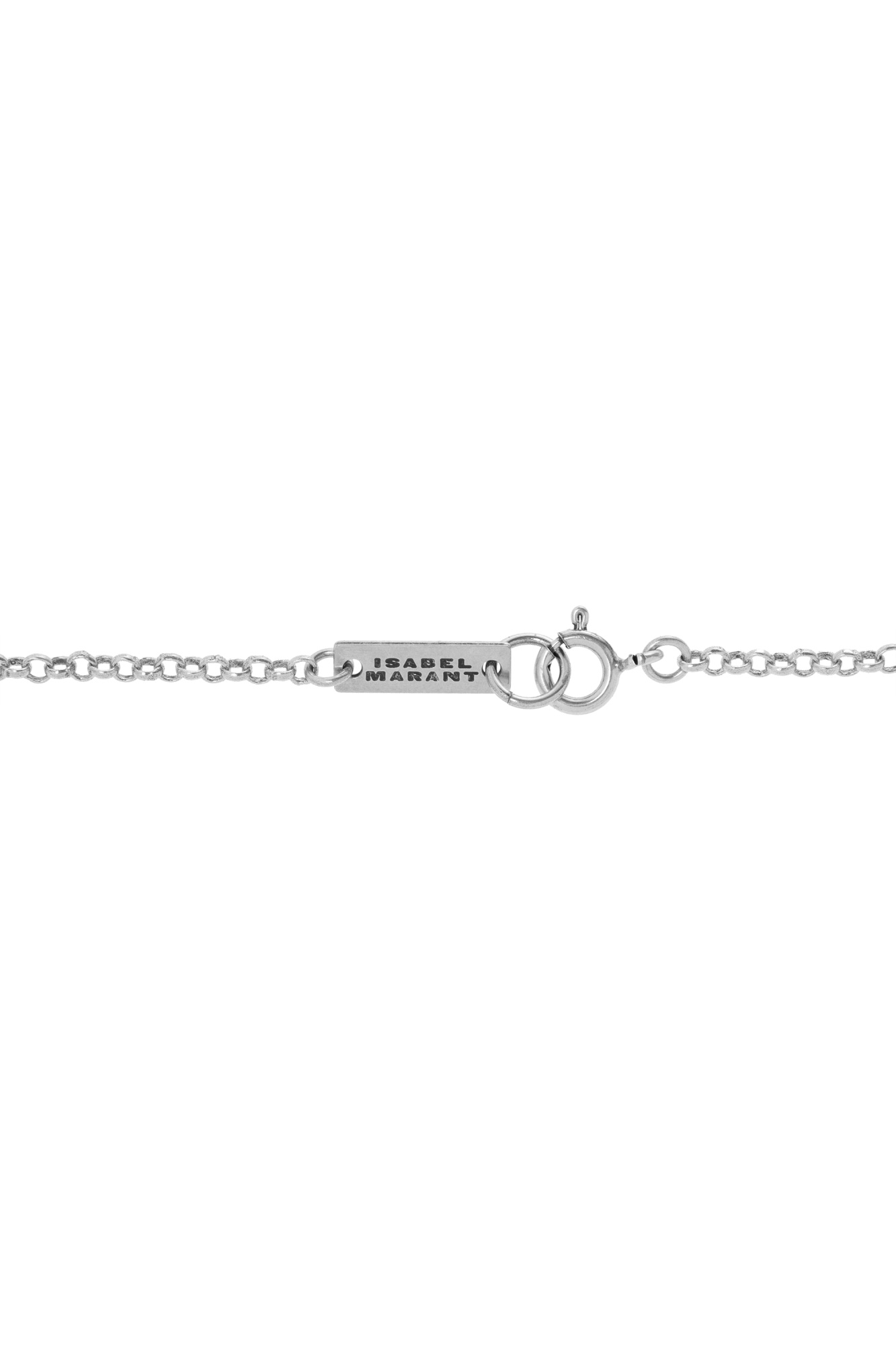 Isabel Marant Slim Pendant Necklace In Gray