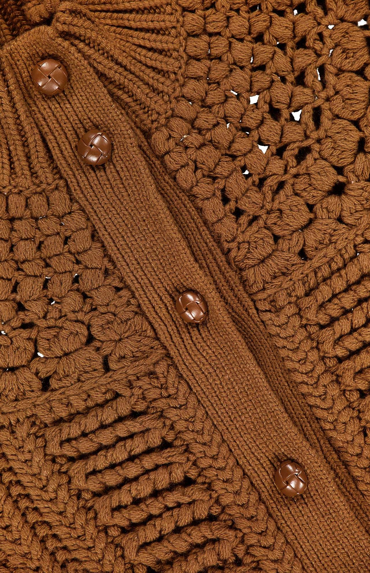 Ralph Lauren Yoke-stitch Cardigan In Brown