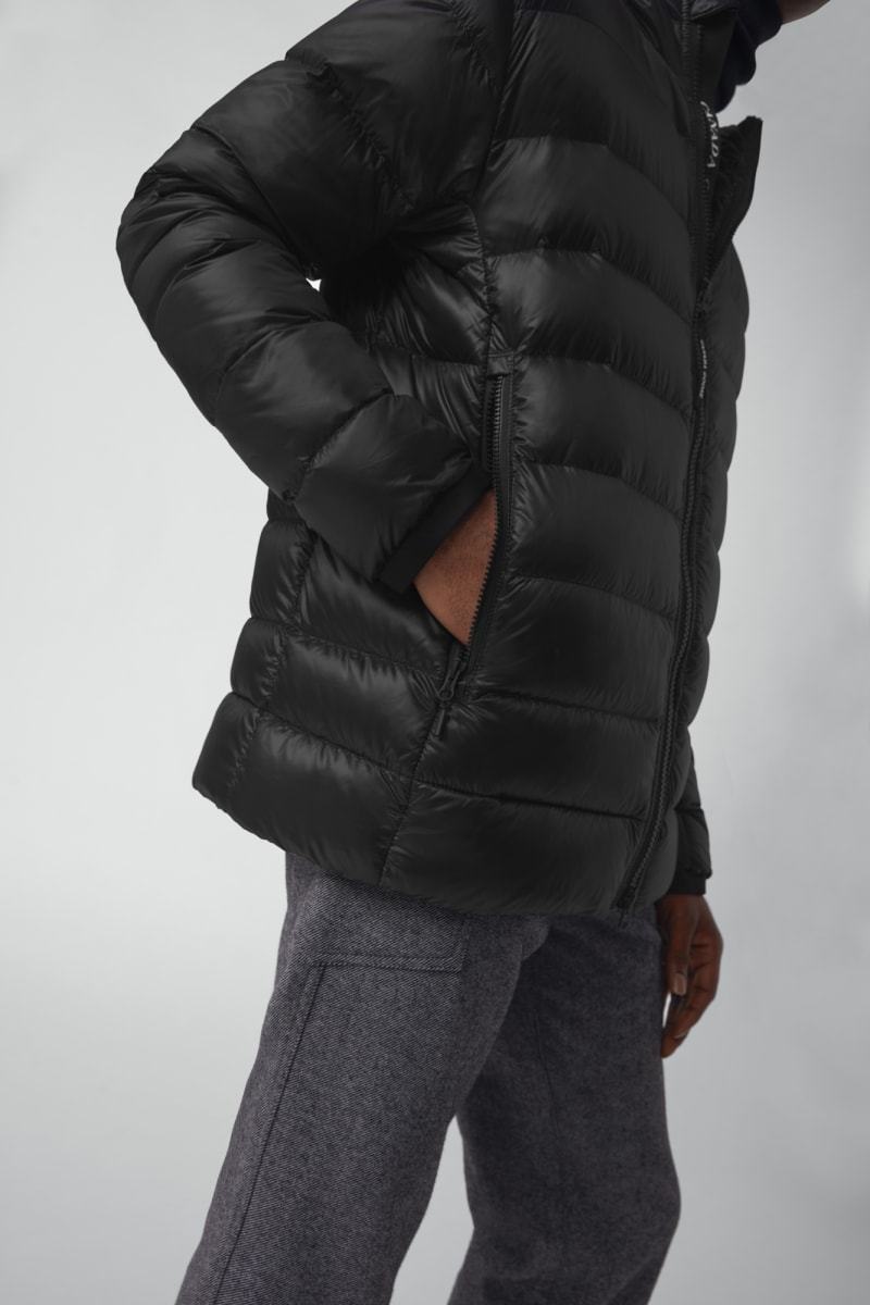 Canada Goose Logo-patch Puffer Jacket In Black
