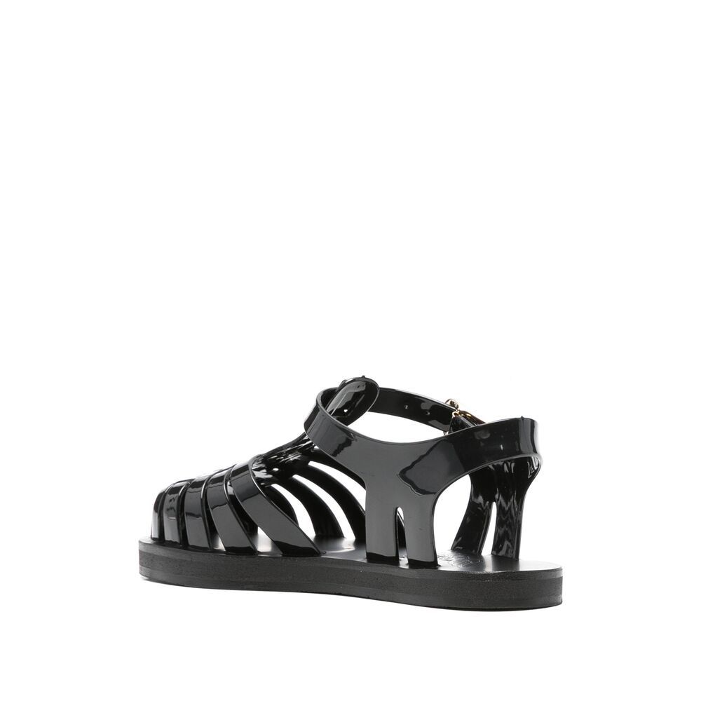Ancient Greek Sandals Homeria Jelly Flat Sandals In Black