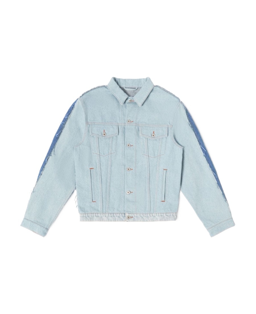 Heron Preston Logo-patch Denim Jacket In Blue