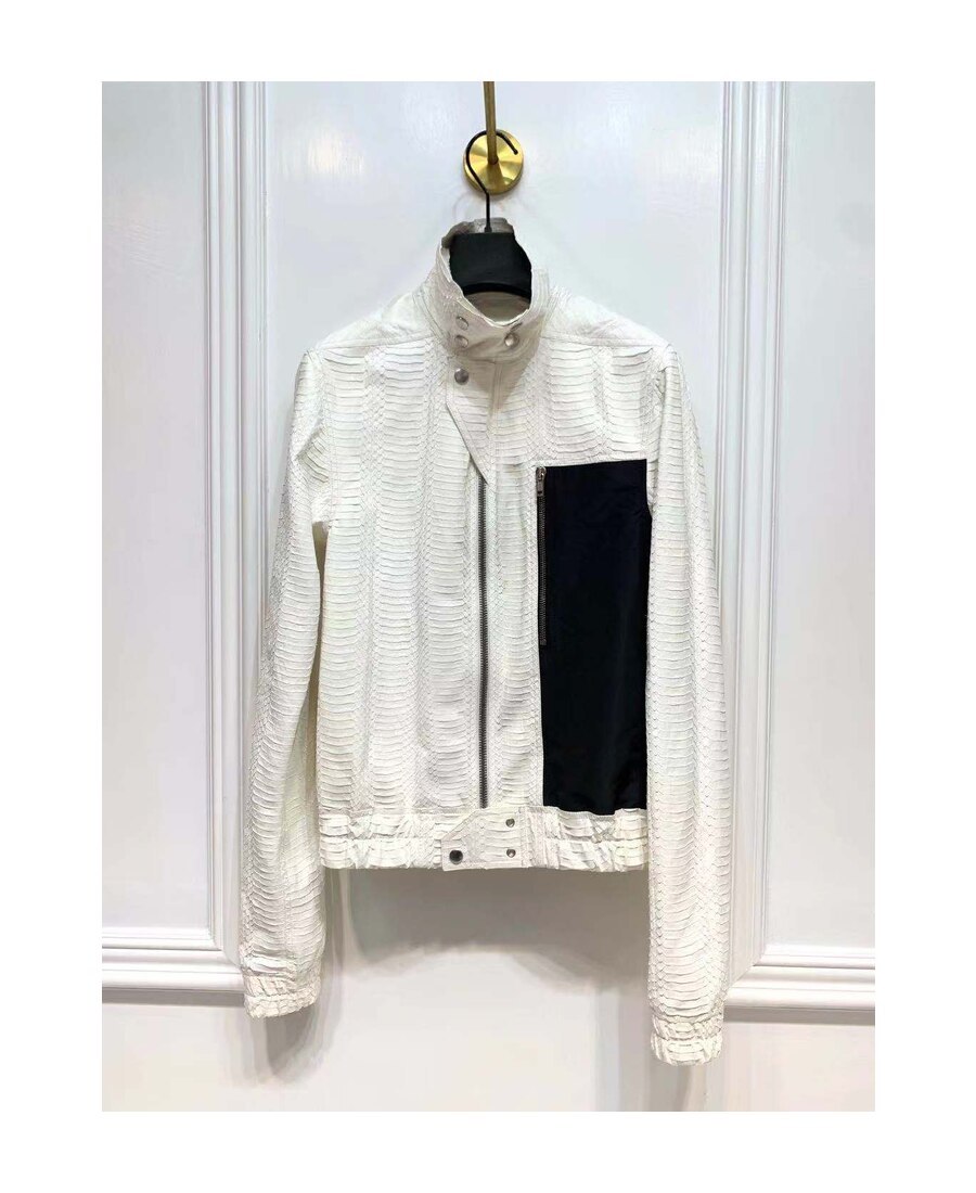 Rick Owens Logo Casual Jacket In White