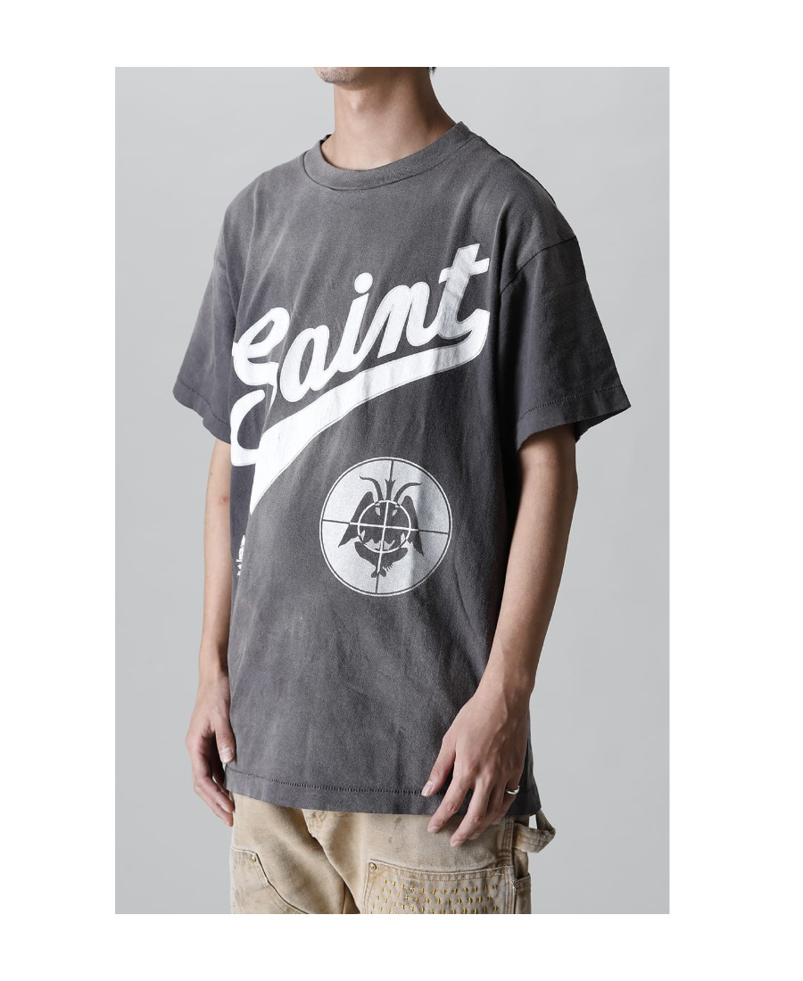 Readymade Ready Made X Saint Michael Cooperative Letter Short-sleeved T-shirt In Black