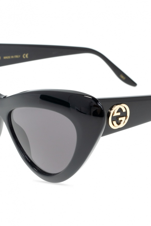Gucci Interlocking Gg Cat-eye Sunglasses In Gray