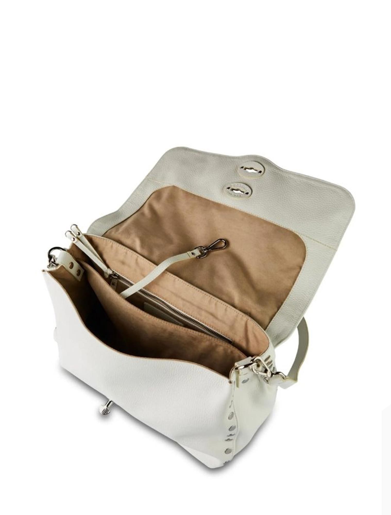 Zanellato Logo Shoulder Bag In White