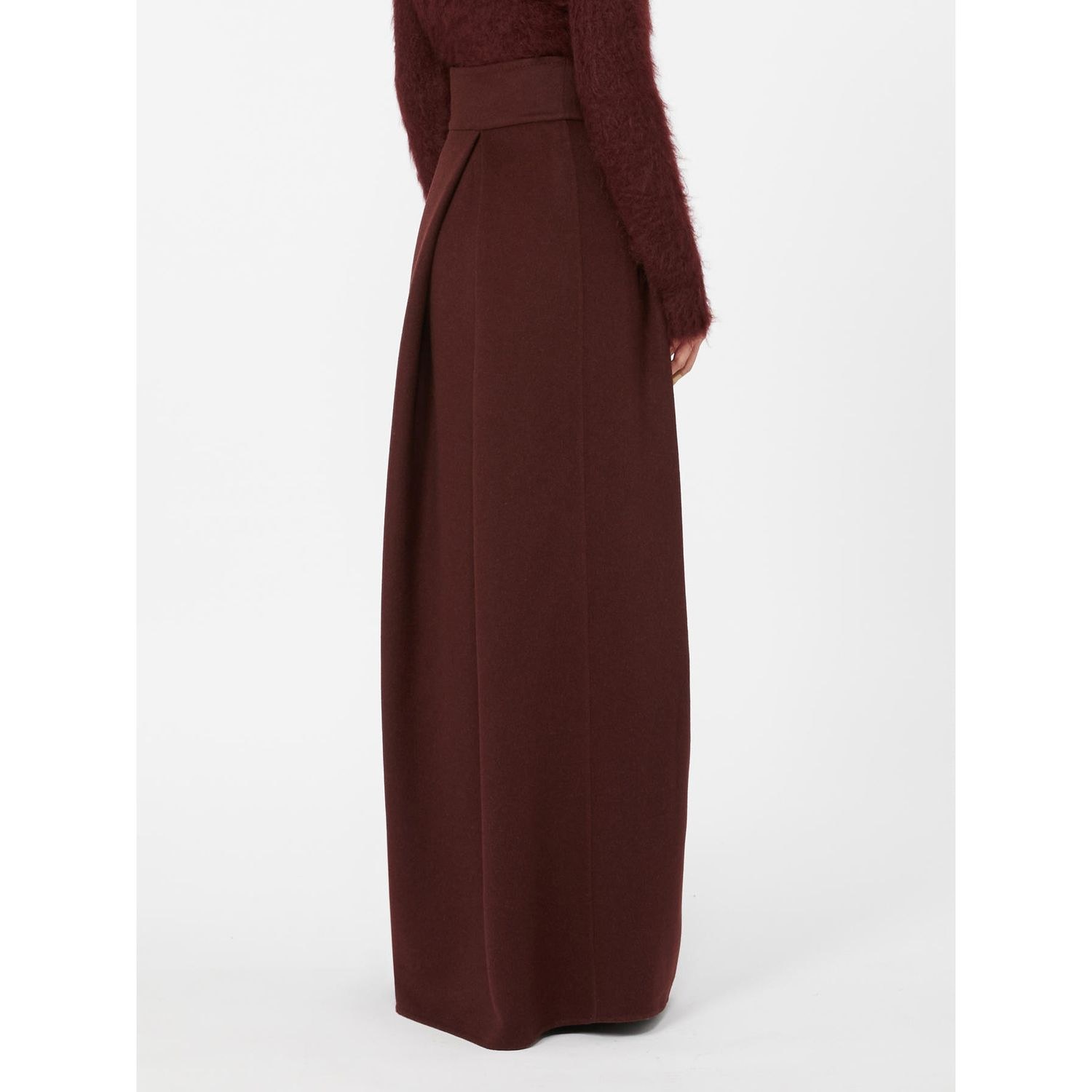 Max Mara Zattera Skirt Purple In Burgundy