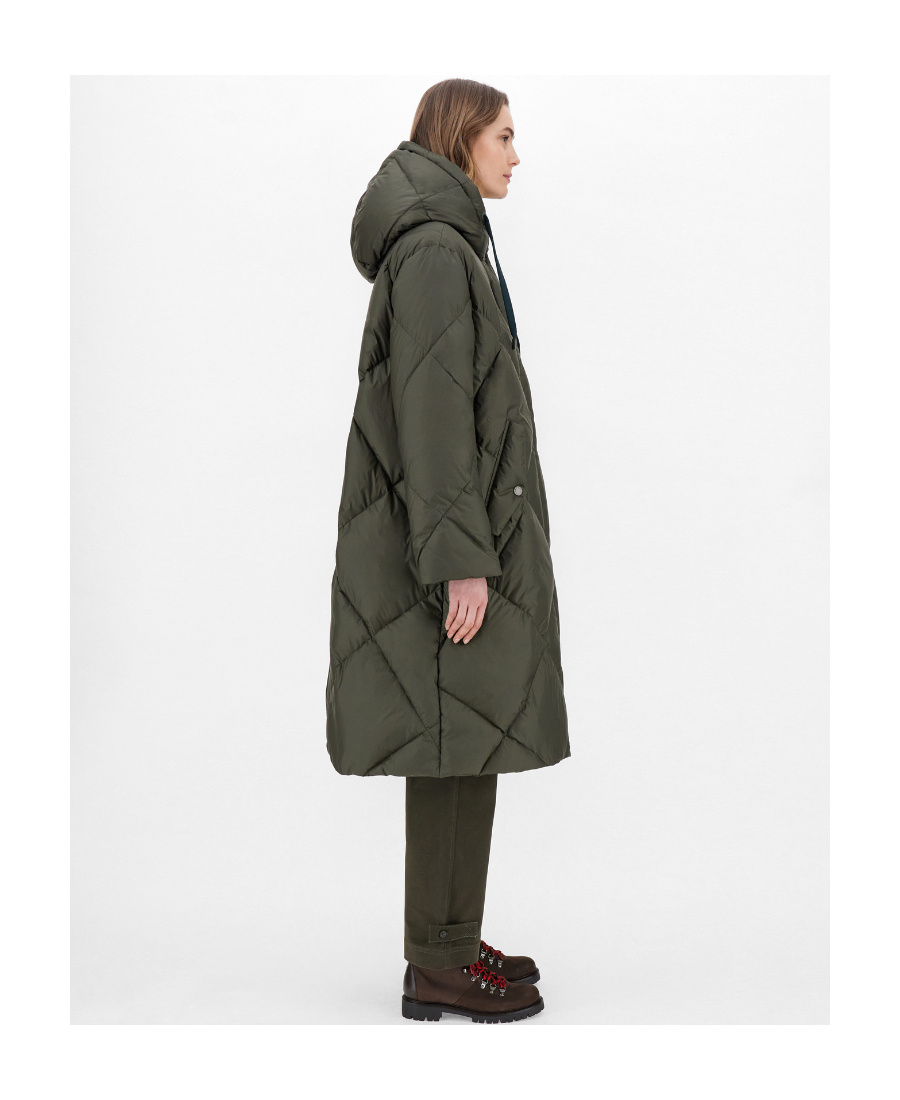 Max Mara Waterproof Fabric Down Jacket In Black
