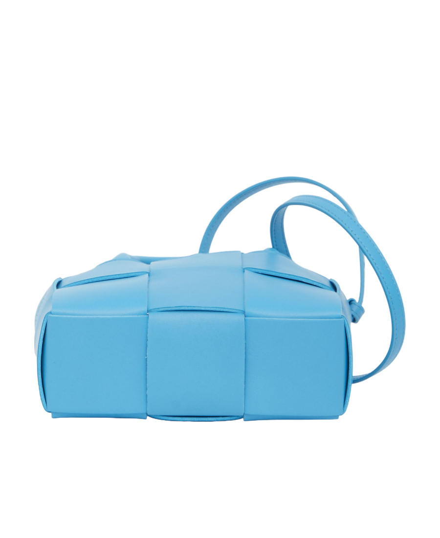 Bottega Veneta Candy Arco Leather Tote Bag In Blue