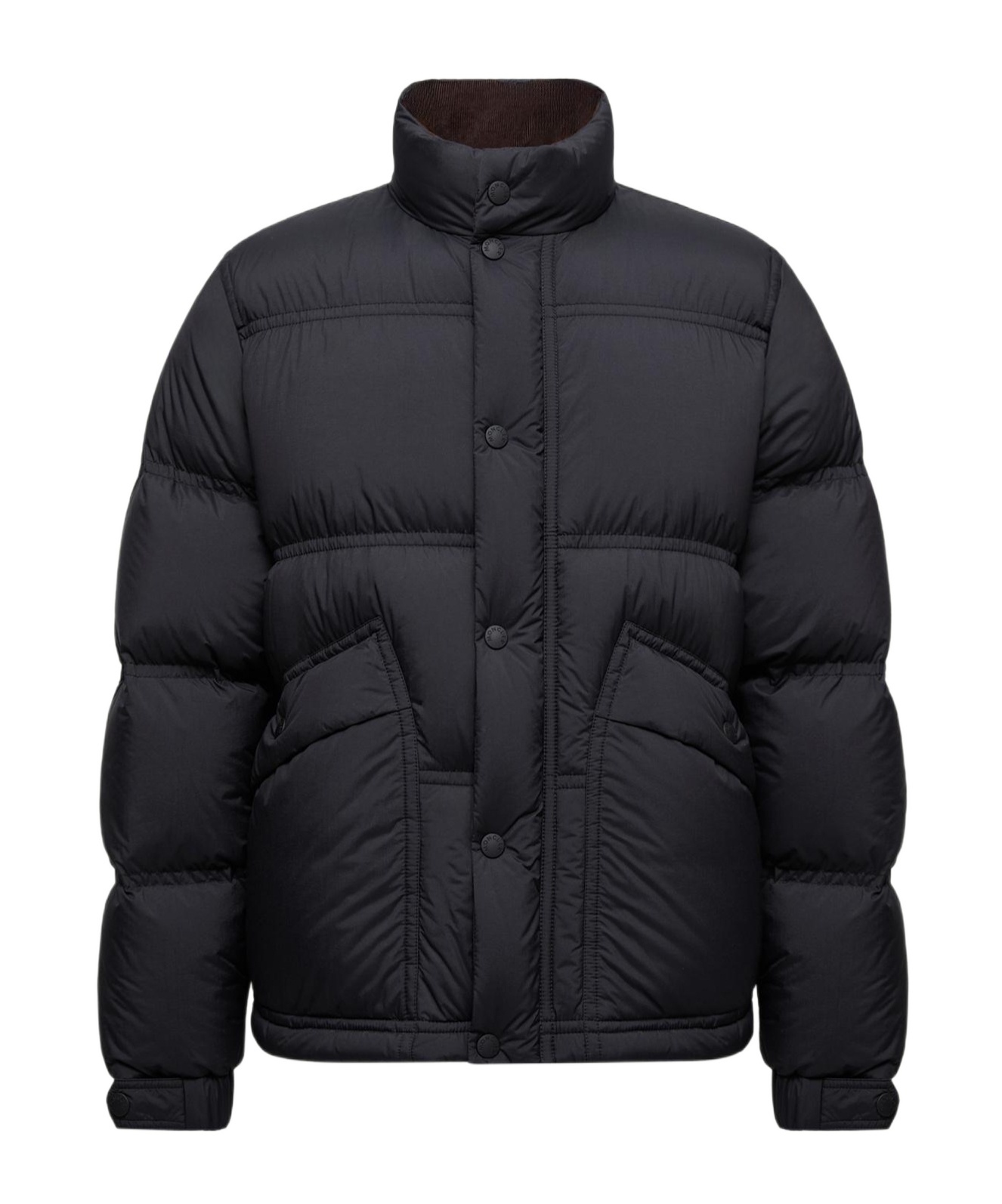 Moncler Grenoble Sernur Button-up Puffer Jacket In Black