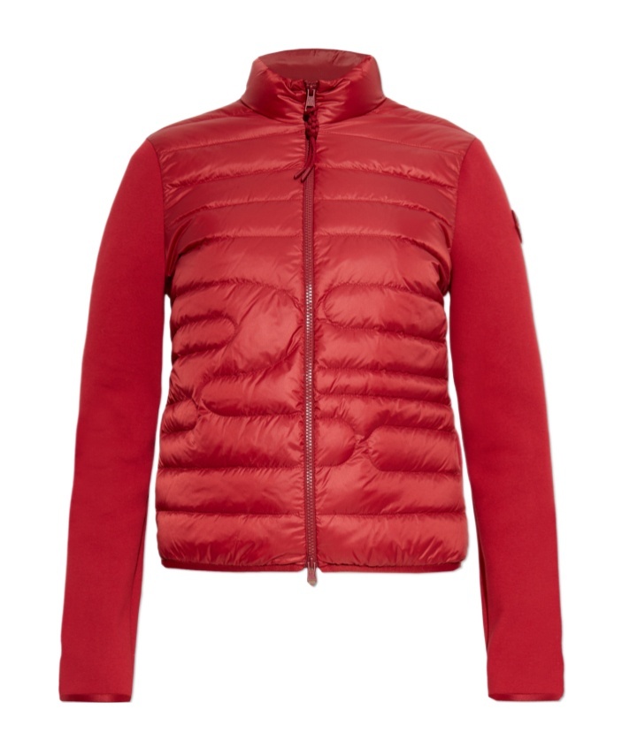 Moncler Long-sleeved Cardigan In Red