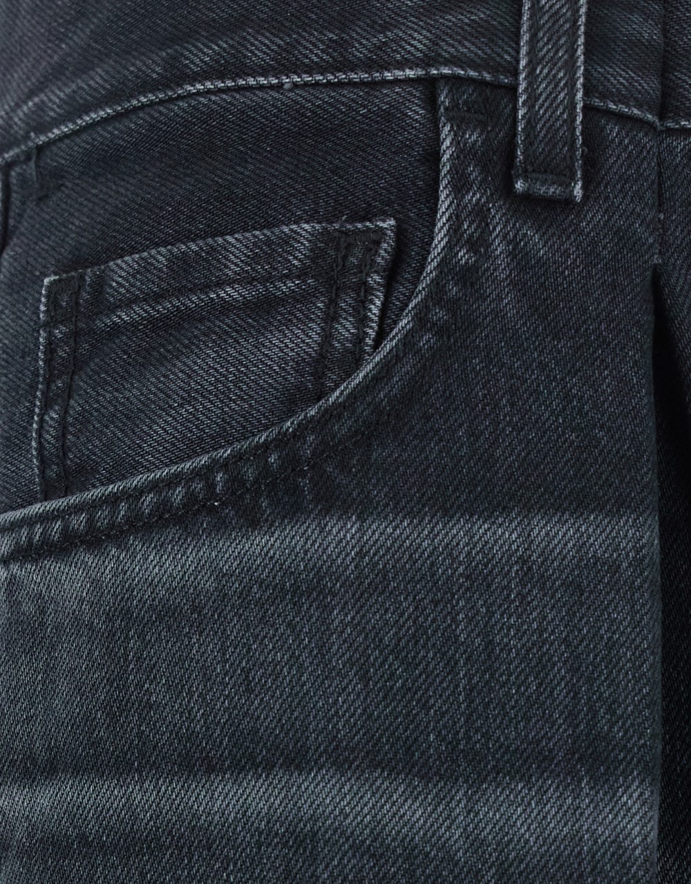 Haikure Wide-leg Denim Jeans With Front And Back Pockets In Black