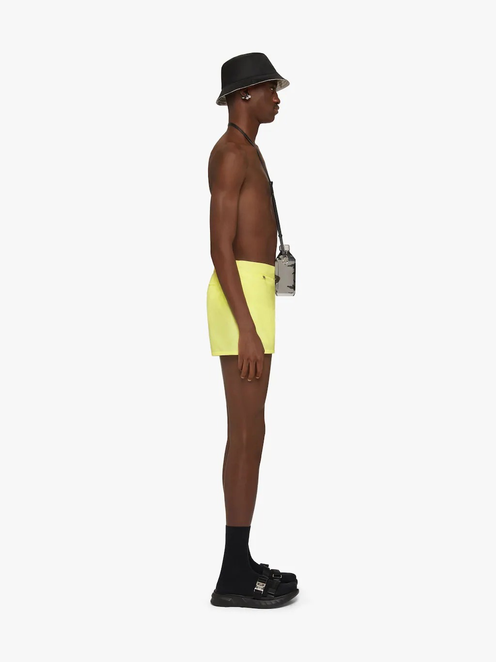 Givenchy Printed Swimming Trunks In Yellow