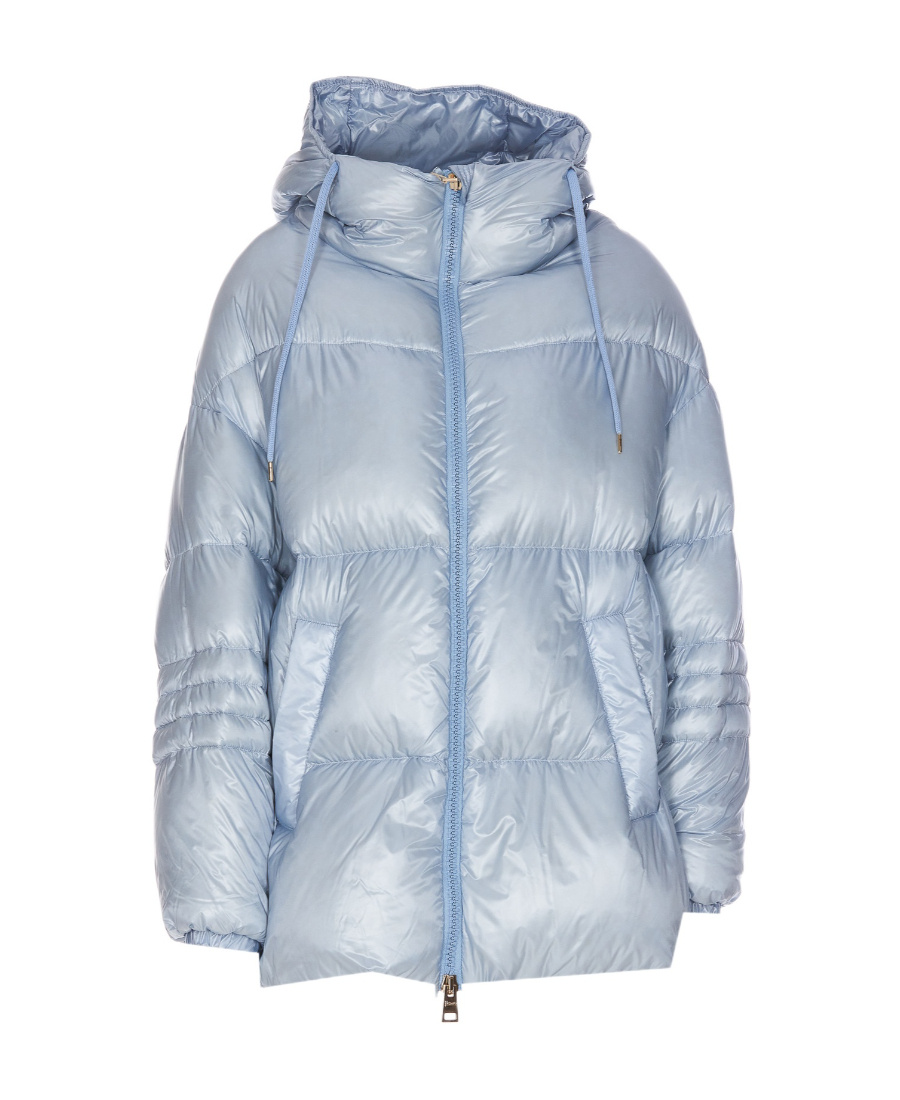 Herno Padded Down-feather Zip-up Jacket In Blue