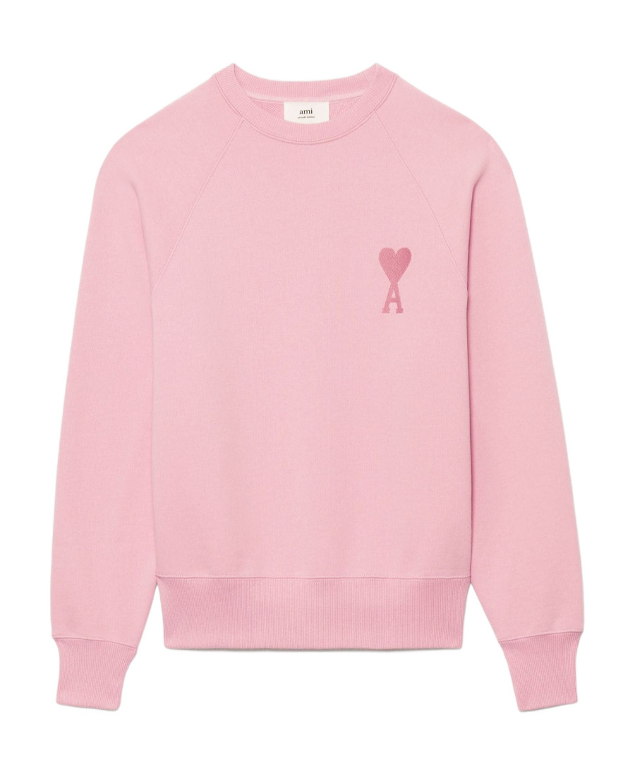 Ami Alexandre Mattiussi Ami De Coeur Sweatshirt In Pink