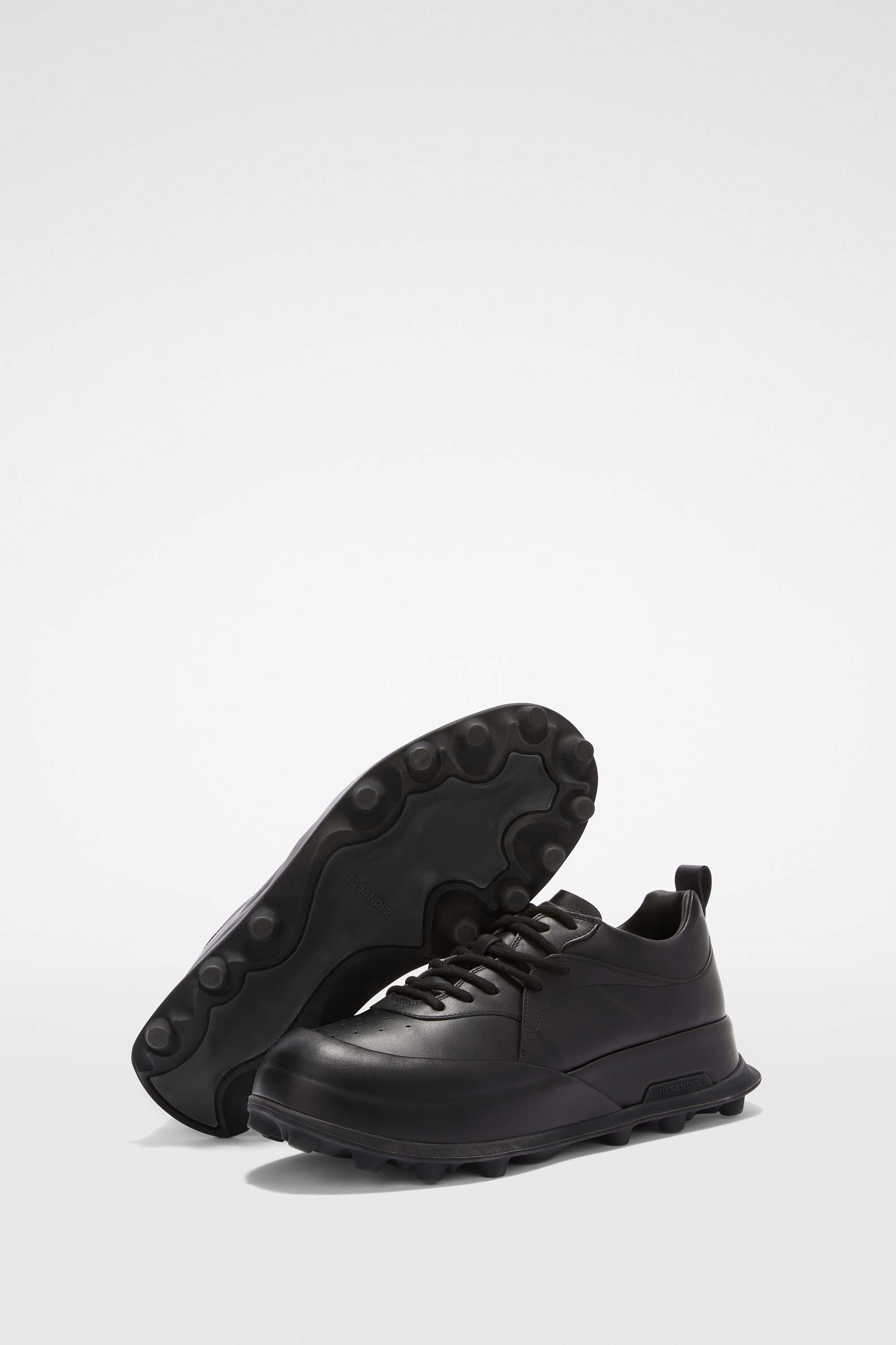 Jil Sander Chunky Toecap Sneakers In Black